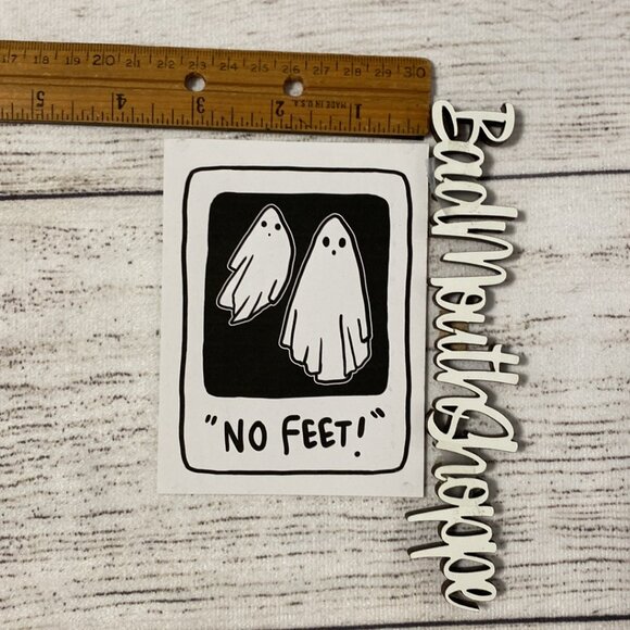 The Dark Times NO FEET Ghost Beetlejuice Halloween Art Print - Picture 6 of 6